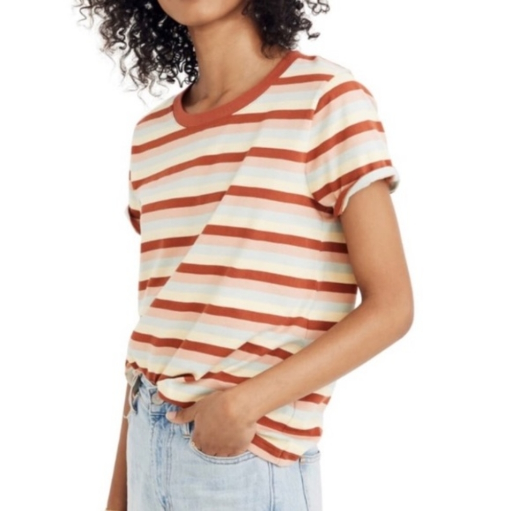 ✨ 2/$30 Madewell Northside Vintage Tee in Broadway Stripe